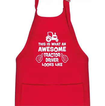 Kuchyňská zástěra Užasný řidič je zde! - Dětská zástěra na vaření - Univerzální velikost ( Červená )