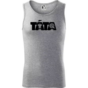 Pánská móda Táta nápis - cyklista - Tílko pánské Core - XL ( Tmavě šedý melír )