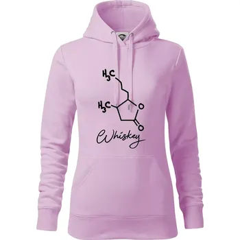 Dámská mikina Barová chemie - whiskey - Mikina dámská Cape s kapucí - XS ( Orchid )