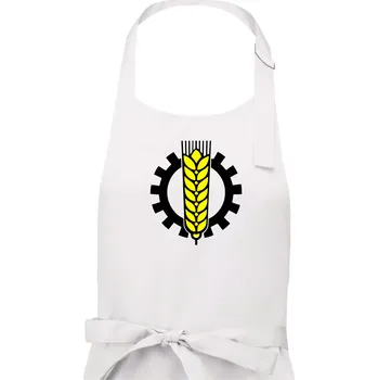 Kuchyňská zástěra Agro klas - Pánská zástěra na vaření - Univerzální velikost ( Bílá )