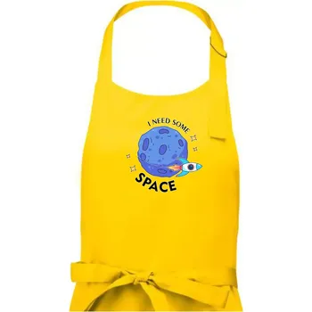 Kuchyňská zástěra I need some space - Pánská zástěra na vaření - Univerzální velikost ( Žlutá )