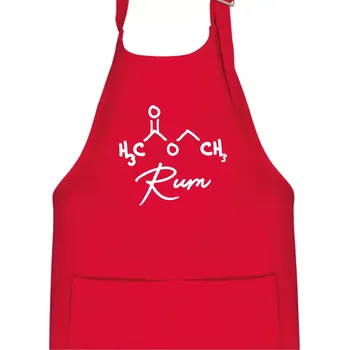 Kuchyňská zástěra Barová chemie - rum - Dětská zástěra na vaření - Univerzální velikost ( Červená )