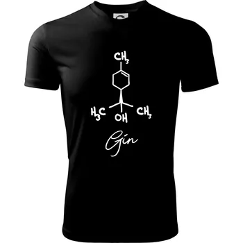 Pánské tričko Barová chemie - gin - Pánské triko Fantasy sportovní (dresovina) - S ( Černá )