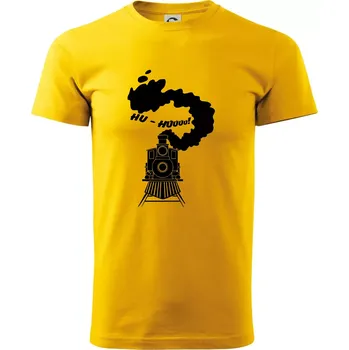 Mašina - Hu - Triko extra velké (5-8XL) - 7XL ( Žlutá )