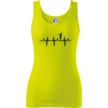 Dámské tričko EKG tanečnice salsy - Dámské tílko - L ( Limetková )