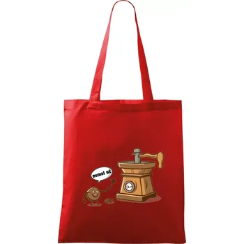 Nákupní taška Nemel už - káva - Taška bavlněná - 42 x 38 cm ( Červená )