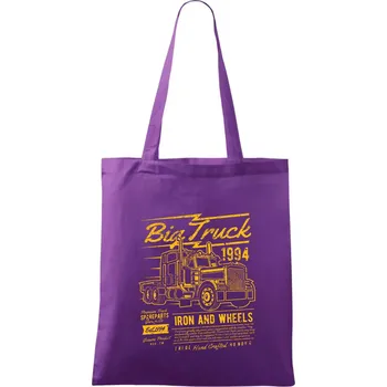 Big Truck 2 - Taška bavlněná - 42 x 38 cm ( Fialová )