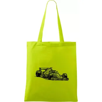 Formule v závodě - Taška bavlněná - 42 x 38 cm ( Limetková )