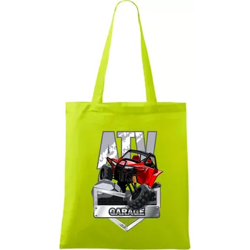 ATV garage - Taška bavlněná - 42 x 38 cm ( Limetková )