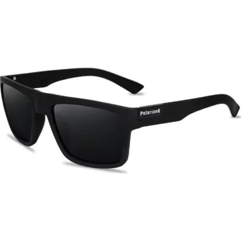 Sluneční brýle Fashion Vintage hranaté polarizační sluneční brýle pro muže a ženy UV400 černé