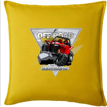 Polštář ATV adventure buggy - Polštář 50x50 - 50x50 - Pouze potah ( Žlutá )