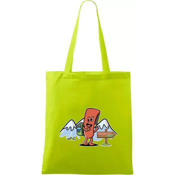 Hřebenová túra - Taška bavlněná - 42 x 38 cm ( Limetková )