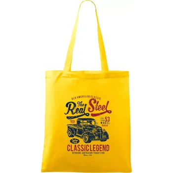 The Real Steel - Taška bavlněná - 42 x 38 cm ( Žlutá )