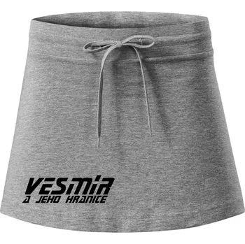 Dámská sukně Vesmír a jeho hranice - Sportovní sukně - two in one - XL ( Tmavě šedý melír )
