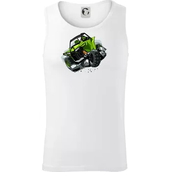 ATV bugina zelená - Tílko pánské Core - XL ( Bílá )