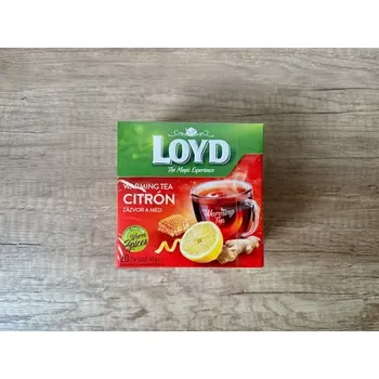 Čaj Loyd čaj Warming tea Citrón, zázvor a med 40g (20x2g)
