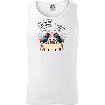 Mouchy večeře - Tílko pánské Core - XL ( Bílá )