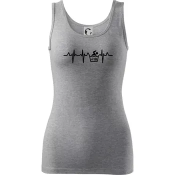 Otužilec EKG 10 - Dámské tílko - L ( Tmavě šedý melír )
