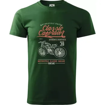Classic Caferacer - Triko extra velké (5-8XL) - 8XL ( Lahvově zelená )
