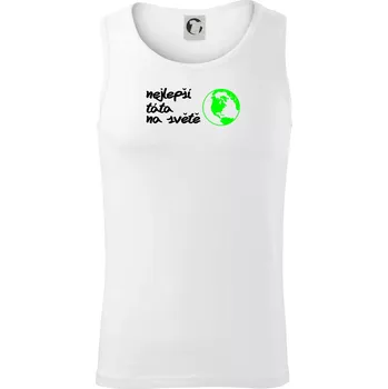 Nejlepší táta na světě - Tílko pánské Core - L ( Bílá )