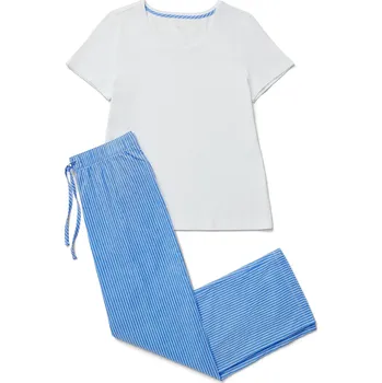 Dámské noční prádlo 704543 - Tchibo - Pyžamový set - pro ženy - vel. S 36/38 - barva: modrá