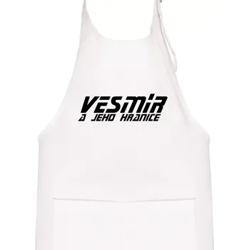 Kuchyňská zástěra Vesmír a jeho hranice - Dětská zástěra na vaření - Univerzální velikost ( Bílá )