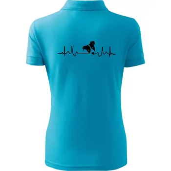Jack Russell Terriér Ekg - Polokošile dámská Pique Polo - XS ( Světlý tyrkys )