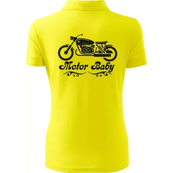 Motor baby - Polokošile dámská Pique Polo - XS ( Citrónová )