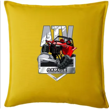 Polštář ATV garage - Polštář 50x50 - 50x50 - Pouze potah ( Žlutá )