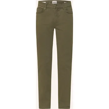 Pánské kalhoty Brax Pánské Kalhoty Cadiz Straight Fit, olivová, 34