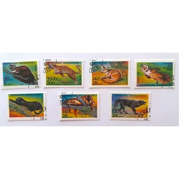Poštovní známka Sestava známek Madagasikara - divoká fauna - ražené