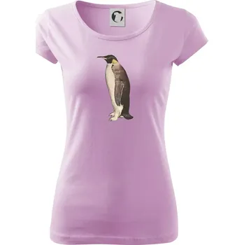 Dámské tričko Tučňák kreslený vodovými barvami - Dámské triko Pure - S ( Orchid )