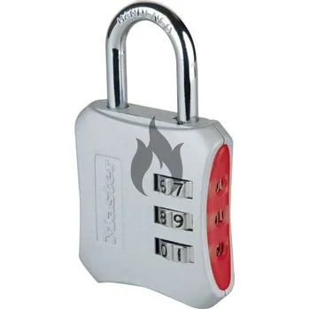 Master Lock 654EURD designový kombinační visací zámek - červený