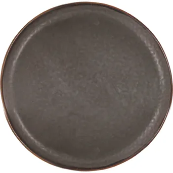 Talíř Clay - II.jakost Keramický mělký talíř Castano ø 27 cm, šedý/hnědý