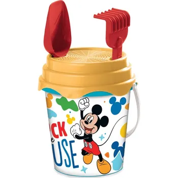 Hračka na písek Mickey Mouse Kyblík s nářadím 17cm - mix variant či barev