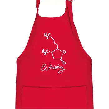 Kuchyňská zástěra Barová chemie - whiskey - Dětská zástěra na vaření - Univerzální velikost ( Červená )