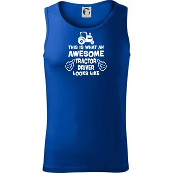 Užasný řidič je zde! - Tílko pánské Core - 2XL ( Královská modrá )