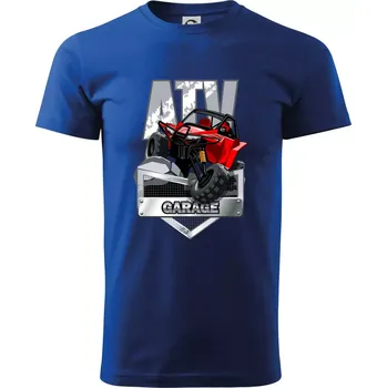 Pánské tričko ATV garage - Triko extra velké (5-8XL) - 6XL ( Královská modrá )