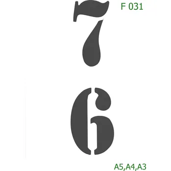 Šablona F 031 - A3 , Nelepící folie