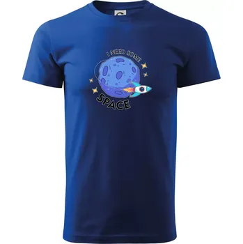I need some space - Triko extra velké (5-8XL) - 7XL ( Královská modrá )