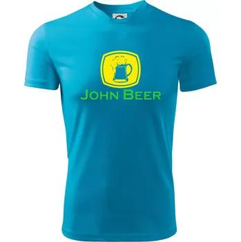 John Beer - Pivo - Dětské triko sportovní (dresovina) - 158 cm/12 let ( Světlý tyrkys )