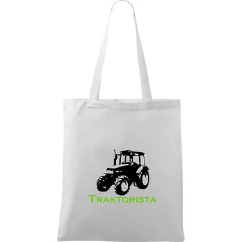 John traktorista - Taška bavlněná - 42 x 38 cm ( Bílá )