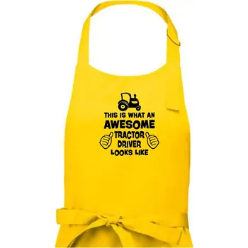 Kuchyňská zástěra Užasný řidič je zde! - Dámská zástěra na vaření - Univerzální velikost ( Žlutá )