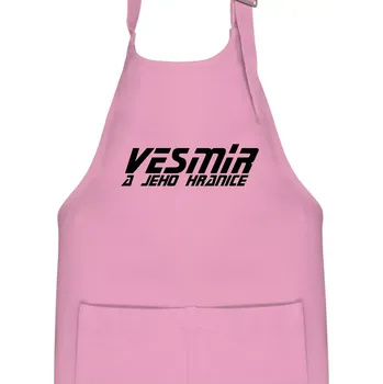 Kuchyňská zástěra Vesmír a jeho hranice - Dětská zástěra na vaření - Univerzální velikost ( Růžová )