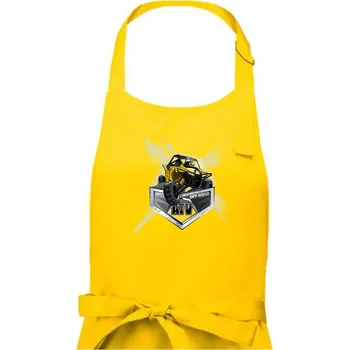 Kuchyňská zástěra ATV Buggy splash - Pánská zástěra na vaření - Univerzální velikost ( Žlutá )