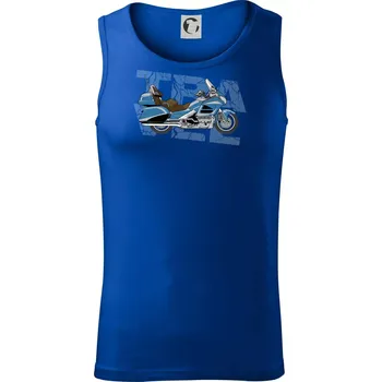 Cestovní motorka Amerika modrá - Tílko pánské Core - S ( Královská modrá )