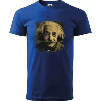 Pánské tričko Albert se sluchátky - Triko extra velké (5-8XL) - 8XL ( Královská modrá )