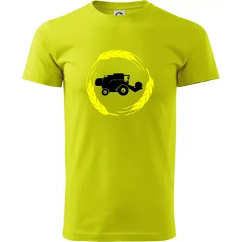 Kombajn klasy - Klasické pánské triko vyšší gramáže - XS ( Limetková )