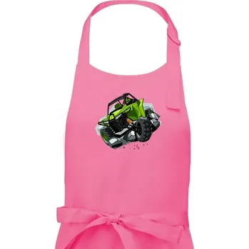 Kuchyňská zástěra ATV bugina zelená - Dámská zástěra na vaření - Univerzální velikost ( Růžová )