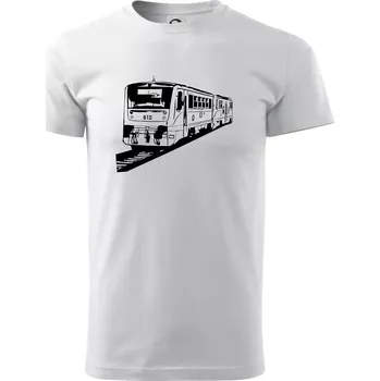 Pánské tričko Vlak 812 - Triko extra velké (5-8XL) - 6XL ( Bílá )